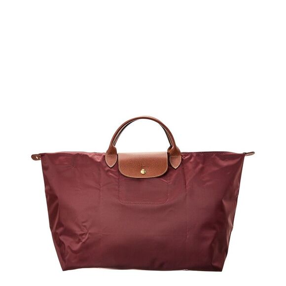 Longchamp Handbags - Longchamp Le Pliage Original Large Canvas Short Handle Travel Bag, Red